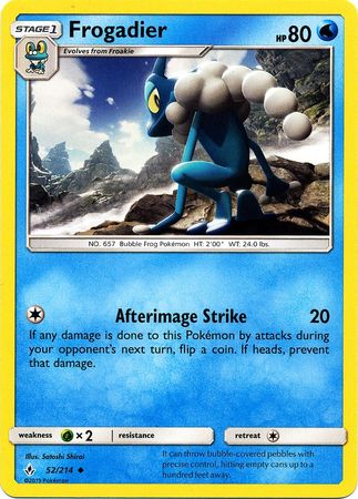 Frogadier - 52/214 - Uncommon available at 401 Games Canada