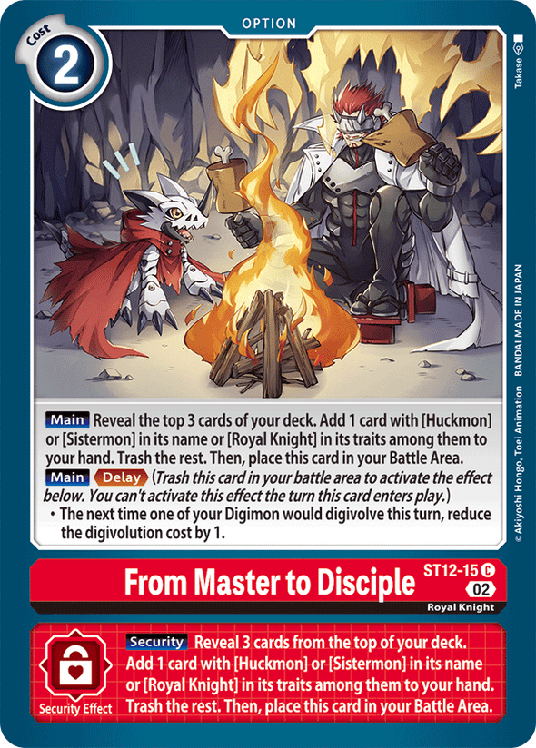 From Master to Disciple - ST12-15 - Common available at 401 Games Canada