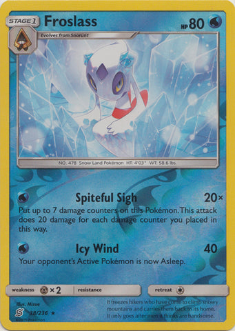 Froslass - 38/236 - Holo Rare - Reverse Holo available at 401 Games Canada