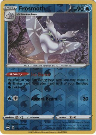 Frosmoth - 030/072 - Holo Rare - Reverse Holo available at 401 Games Canada