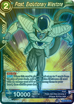 Frost, Evolutionary Milestone - BT15-053 - Common (FOIL) available at 401 Games Canada