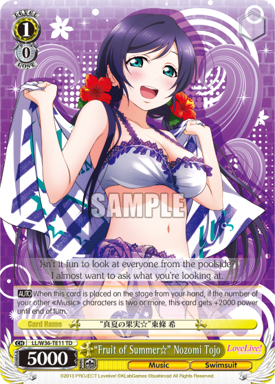 “Fruit of Summer☆” Nozomi Tojo - LL/W36-TE11 - Trial Deck available at 401 Games Canada