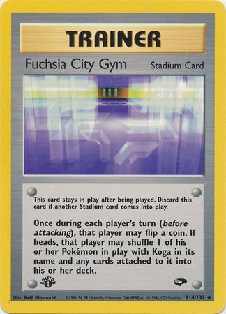 Fuchsia City Gym - 114/132 - Uncommon - 1st Edition available at 401 Games Canada