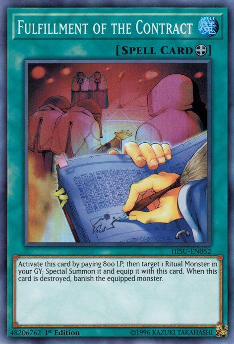 Fulfillment of the Contract - HISU-EN052 - Super Rare - 1st Edition available at 401 Games Canada