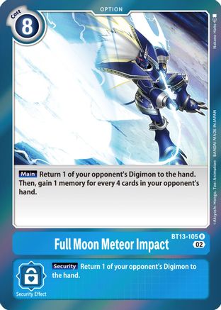 Full Moon Meteor Impact - BT13-105 - Rare available at 401 Games Canada