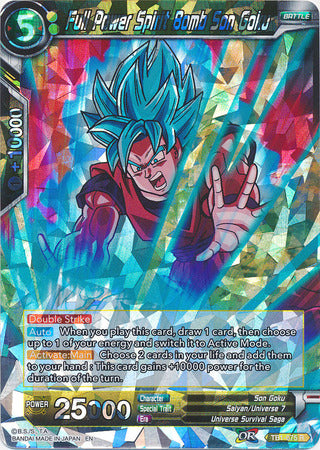 Full Power Spirit Bomb Son Goku - TB1-075 - Rare (DB1 Shatterfoil) available at 401 Games Canada