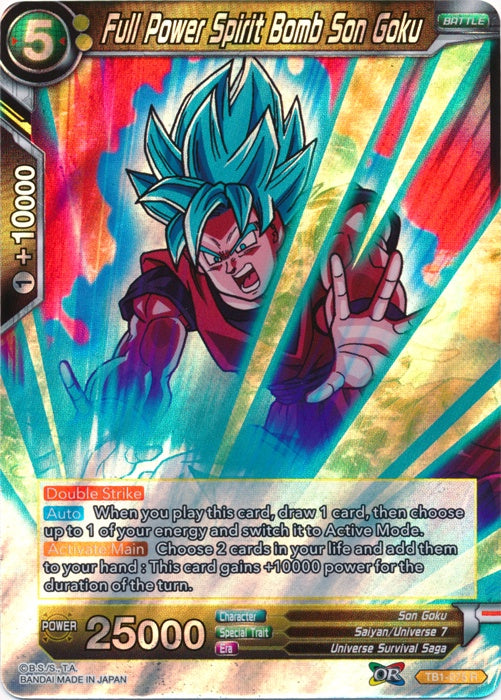 Full Power Spirit Bomb Son Goku - TB1-075 - Rare available at 401 Games Canada