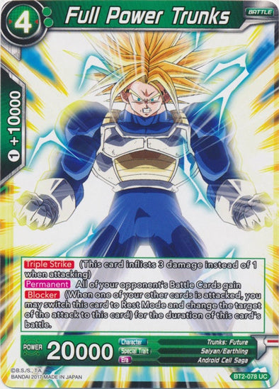 Full Power Trunks - BT2-078 - Uncommon available at 401 Games Canada