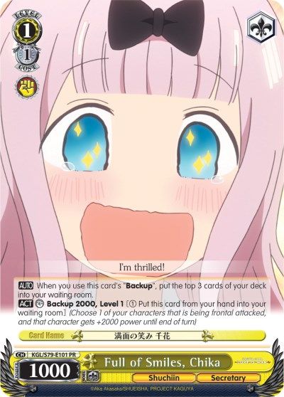 Full of Smiles Chika - Promo available at 401 Games Canada