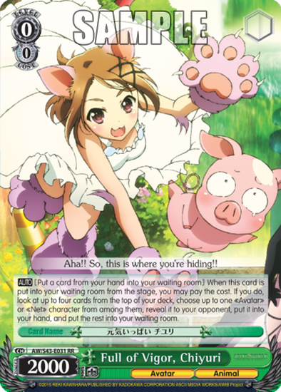 Full of Vigor, Chiyuri - AW/S43-E031 - Double Rare available at 401 Games Canada