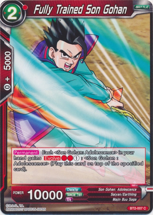 Fully Trained Son Gohan - BT2-007 - Common available at 401 Games Canada