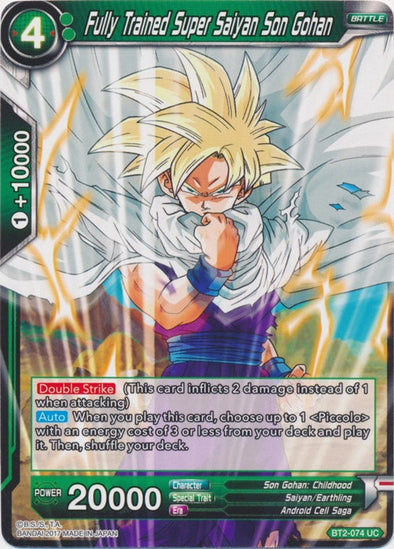 Fully Trained Super Saiyan Son Gohan - BT2-074 - Uncommon available at 401 Games Canada