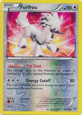 Furfrou - 114/146 - Holo Rare - Reverse Holo available at 401 Games Canada