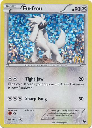 Furfrou - 12/12 - McDonald's Holo - Promo available at 401 Games Canada