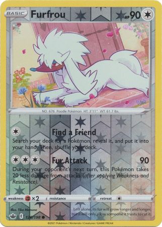 Furfrou - 126/198 - Common - Reverse Holo available at 401 Games Canada