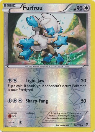 Furfrou - 90/119 - Uncommon - Reverse Holo available at 401 Games Canada