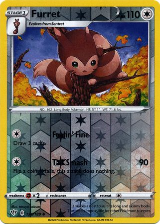 Furret - 136/189 - Common - Reverse Holo available at 401 Games Canada