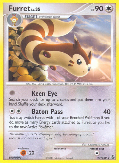 Furret - 27/132 - Rare available at 401 Games Canada