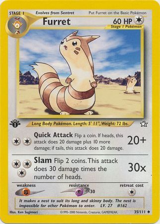 Furret - 35/111 - Uncommon - 1st Edition available at 401 Games Canada