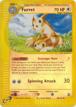 Furret - 48/147 - Uncommon - Reverse Holo available at 401 Games Canada