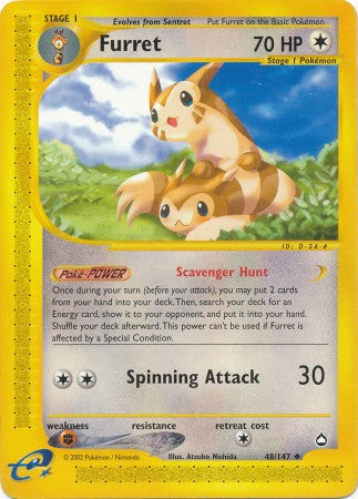 Furret - 48/147 - Uncommon available at 401 Games Canada