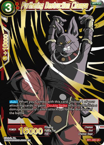 Furthering Destruction Champa - BT1-005 - Uncommon (Alternate Art) (Foil) available at 401 Games Canada