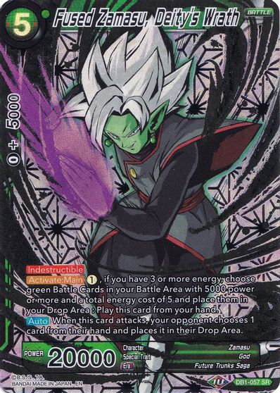 Fused Zamasu, Deity's Wrath - DB1-057 - Super Rare (Collector's Selection Vol. 1) available at 401 Games Canada