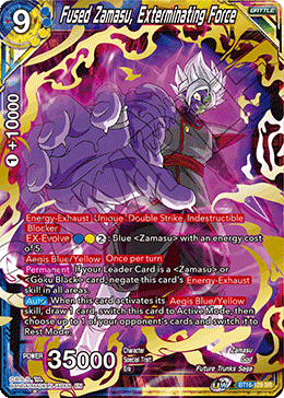 Fused Zamasu, Exterminating Force - BT16-129 - Super Rare available at 401 Games Canada