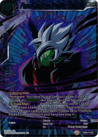 Fused Zamasu, Fusion Refined - EX06-13 - Expansion Rare (Foil) available at 401 Games Canada