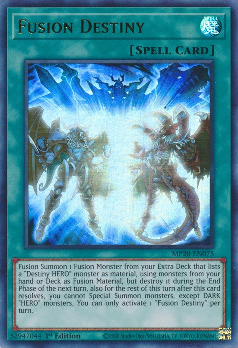Fusion Destiny - MP20-EN075 - Ultra Rare - 1st Edition available at 401 Games Canada