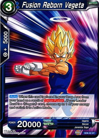 Fusion Reborn Vegeta - SD6-02 - Starter Rare available at 401 Games Canada