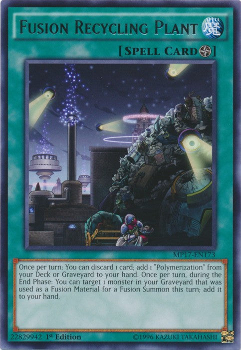 Fusion Recycling Plant - MP17-EN173 - Rare - 1st Edition available at 401 Games Canada