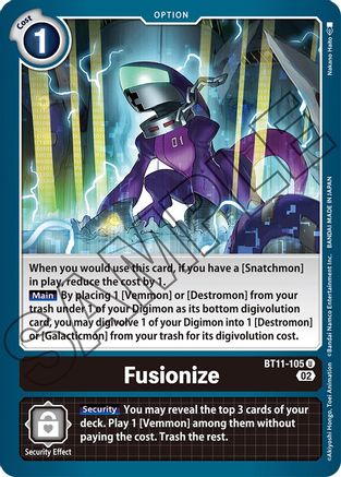 Fusionize - BT11-105 - Uncommon available at 401 Games Canada