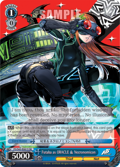 Futaba as ORACLE & Necronomicon - P5/S45-E081S - Super Rare available at 401 Games Canada