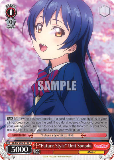 "Future Style" Umi Sonoda - LL/EN-W02-E103 - Common available at 401 Games Canada