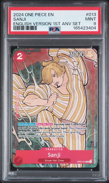 Sanji - English Version 1st Anniversary Set - MINT 9