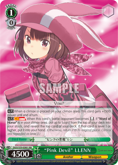 "Pink Devil" LLENN - GGO/S59-E001RR - Double Rare