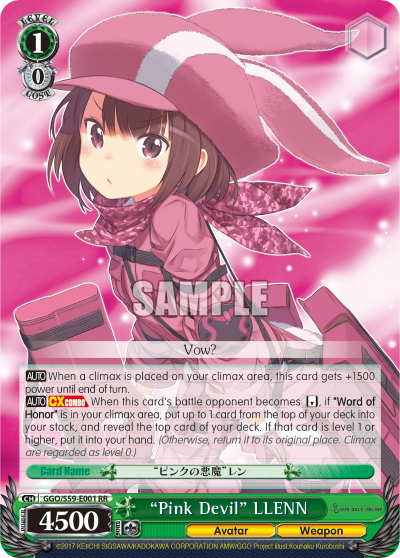 "Pink Devil" LLENN - GGO/S59-E001RR - Double Rare