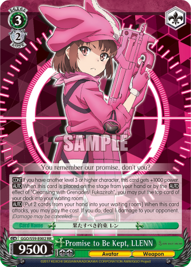 Promise to Be Kept, LLENN - GGO/S59-E002RR - Double Rare