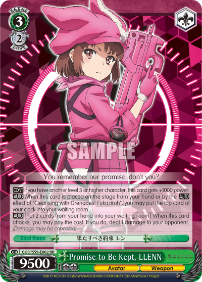 Promise to Be Kept, LLENN - GGO/S59-E002RR - Double Rare