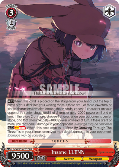 Insane LLENN - GGO/S59-E037RR - Double Rare