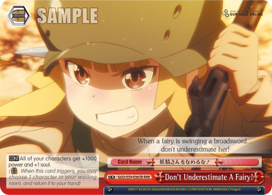 Don't Underestimate A Fairy! (RRR) - GGO/S59-E065RRRR - Triple Rare