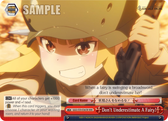 Don't Underestimate A Fairy! (RRR) - GGO/S59-E065RRRR - Triple Rare