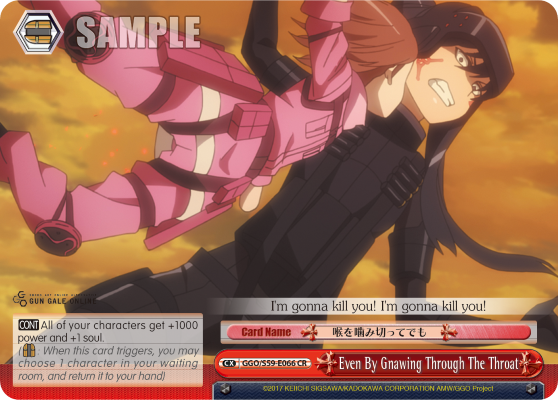 Even By Gnawing Through The Throat - GGO/S59-E066CR - Climax Rare