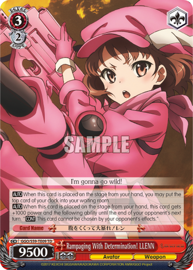 Rampaging with Determination, LLENN - GGO/S59-TE09TD - Trial Deck