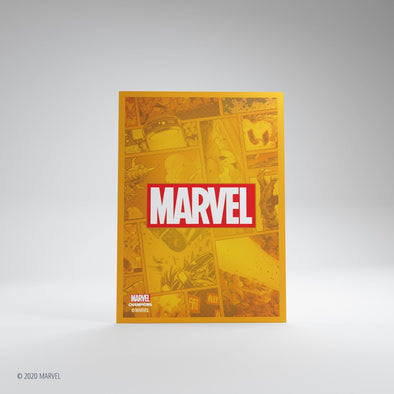 Gamegenic - 50ct 66 x 92mm Marvel Champions Art Sleeves: Logo Orange