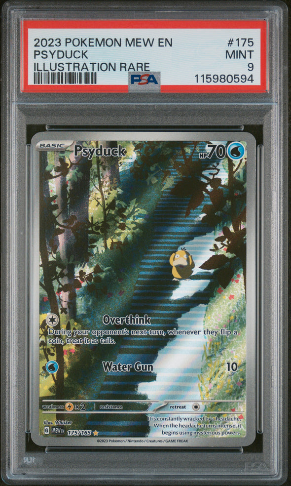 PSYDUCK (175) - POKEMON MEW EN-151 - ILLUSTRATION RARE - MINT 9