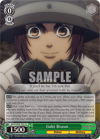 Gabi Braun - AOT/SX04-ET03 - TD available at 401 Games Canada