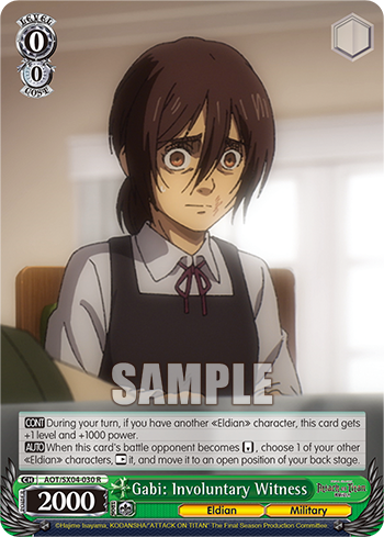 Gabi: Involuntary Witness - AOT/SX04-E030 - Rare available at 401 Games Canada