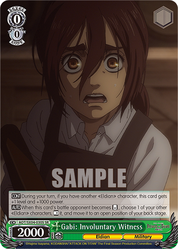 Gabi: Involuntary Witness - AOT/SX04-E030S - Super Rare available at 401 Games Canada